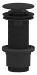 SAPHO - Umyvadlová výpust 5/4“, click-clack, velká zátka, 10-80, ABS/černá mat CV1132B