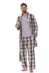 Pánské pyžamo L&L 2473 Ben cr/r M-3XL tmavě modrá XXL