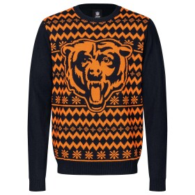 Forever Collectibles Pánská mikina Chicago Bears NFL Big Logo Ugly Christmas Sweater Velikost: S
