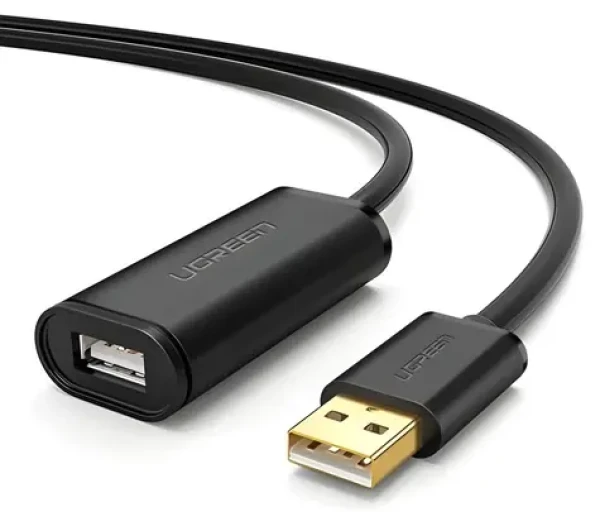 Ugreen USB-A - USB-A 20 m černá / Kabel / USB 2.0 aktivní / 480 Mbit/s (10324)