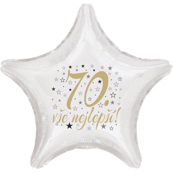 70. narozeniny balónek hvězda Balonky.cz 70. narozeniny balónek hvězda Balonky.cz