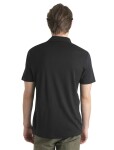 ICEBREAKER Mens Merino 150 Tech Lite III SS Polo, Black velikost: XXL
