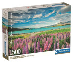 Puzzle Lupiny u jezera Tekapo 1500 dílků