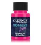 Svítící UV barva na textil Cadence Midnight Shine, 50 ml - magenta, magenta