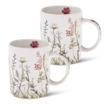 Sada porcelánových hrnků LETNÍ ZAHRADA 330 ml 2 ks