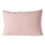 HK living Bavlněný polštář Velvet Red/Pink 40 x 60 cm, růžová barva, oranžová barva, textil