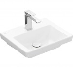 VILLEROY & BOCH - Subway 3.0 Umývátko 45x37 cm, bez přepadu, otvor pro baterii, CeramicPlus, alpská bílá 437046R1