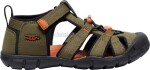 Dětské sandály Keen Seacamp II CNX youth dark olive/gold flame Velikost: 34