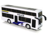 Mamido Policejní dvoupatrový autobus s efekty bílý