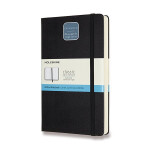 Zápisník Moleskine Expanded - tvrdé desky - L, tečkovaný, černý