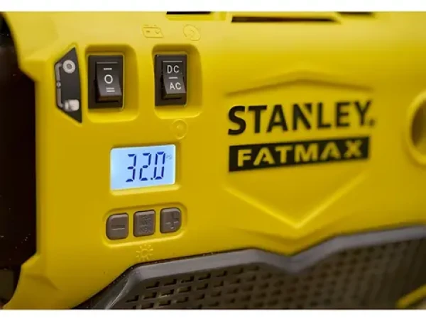 Stanley SFMCE520B černá, žlutá / Akumulátorový kompresor / 18V / 11 bar / LED svítilna (SFMCE520B-QW)