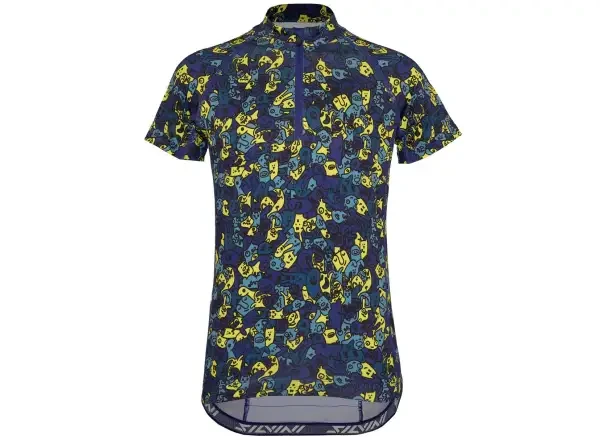 Silvini Scrivia dětský dres krátký rukáv Blue/Neon vel. 110-116