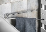 AQUALINE - RUMBA dvojitý držák ručníků otočný 450, chrom RB121