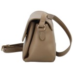 Módní dámská koženková crossbody kabelka Thilde, taupe