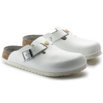 Birkenstock dámské žabky Boston ESD white natural leather medical narrow (0061378) dámské 36