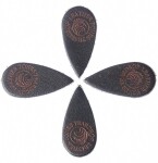 Timber Tones Leather Tones Teardrop Brown Leather 4-Pack