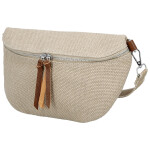 Trendy dámská textilní ledvinka Ayana, tmavě béžová