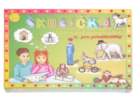 Školička společenská hra na baterie v krabici