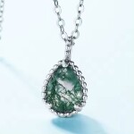 Stříbrný dvojitý náhrdelník Cristy 1 ct MOISSANITE + CERTIFIKÁT, Stříbrná 40 cm + 5 cm (prodloužení) certifikát GRA, hadřík na čištění stříbra, dárková krabička