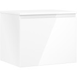 MEXEN/S - Orio koupelnová skříňka pod umyvadlo 60 cm s deskou, 1 šuplík, bílá lesk 91A10-06047-1-BFC00