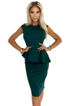 Dámské šaty 192-16 Tmavě zelená - Numoco tmavě zelená XL