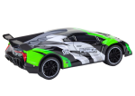 Mamido Sportovní RC auto 1:10 25 km/h se světly zelené