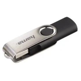 Hama rotate FlashPen černá/stříbrná / USB 2.0 / 128 GB / 6 MB/s (108071)