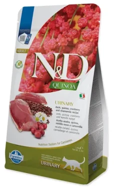 ND Quinoa Urinary Duck 1,5 kg / Granule pro kočky / pro citlivé močové cesty / bezobilné (L3-88233)