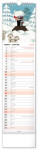 Nástěnný kalendář vázankový/kravata 2026 NOTIQUE - Krteček - Krtko, 12 x 48 cm