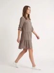 HOSH Dámské košilové šaty Spirit hnědá Velikost: L/XL