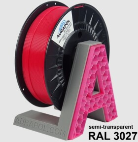 PLA filament malinový semitransparentní 1,75 mm Aurapol 1 kg