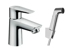 Hansgrohe Talis E - Umyvadlová baterie s ruční sprchou Bidette chrom (71729000)