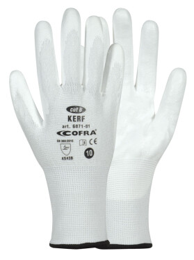 Rukavice Cofra Kerf - bílé Barva: Bílá, Velikost rukavic: 8 G071_DD01_Z08