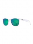 Horsefeathers FOSTER gloss white/mirror green sluneční brýle