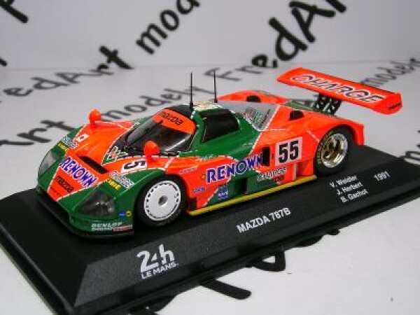 8/24 - 24h LeMans- MAZDA 787B 1991 Weidler/Herbert/Gachot- ALTAYA 1:43