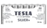 TESLA SILVER+ alkalická tužková baterie AA (LR06) 24 ks / fólie (1099137213)