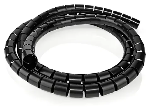 Nedis SWB KS-10BLACK černá / Spirálové kabelové pouzdro / 10 m / O kabelu 60 mm / PVC (SWB KS-10BLACK)