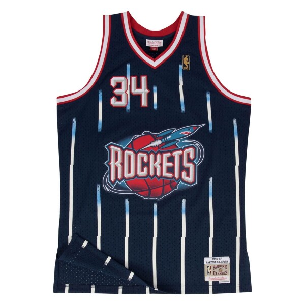 Mitchell & Ness Pánský dres Houston Rockets NBA Hakeem Olajuwon #34 1996-97 Swingman Velikost: S
