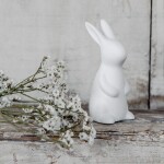 Storefactory Velikonoční dekorace FREJA 8 cm, bílá barva, porcelán