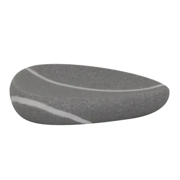 MSV ZEN šedá / Mýdlenka / polyresin / 12,2 x 10 x 2,2 cm