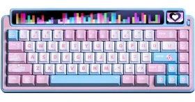 Leobog AMG65 modrá / Herní klávesnice / mechanická / Light Feather Switch / 65% / RGB / bezdrátová i drátová (LEAMG65-B-LF)