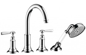 AXOR - Montreux Čtyřotvorová vanová baterie na vanový sokl, chrom 16554000