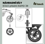 Hauck KOLO přední RAPID 3 BLACK (NDHK148549-7)