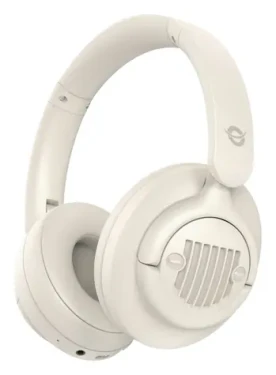 Conceptronic Bezdrátová sluchátka s ANC krémová / Sluchátka s mikrofonem / Bluetooth 5.4 / 30 h výdrž baterie (ALVAH02C)
