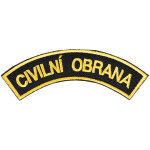 Nášivka: CIVILNÍ OBRANA [ssz] černá