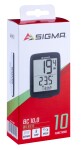 Cyklopočítač SIGMA BC 10.0 WR, černo-bílý