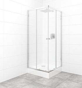 SAT - Set sprchového koutu a vaničky, čtverec 80x80 cm Multi Basic SIKOBKMUQ80CRCH SIKOBKMUQ80CRCH
