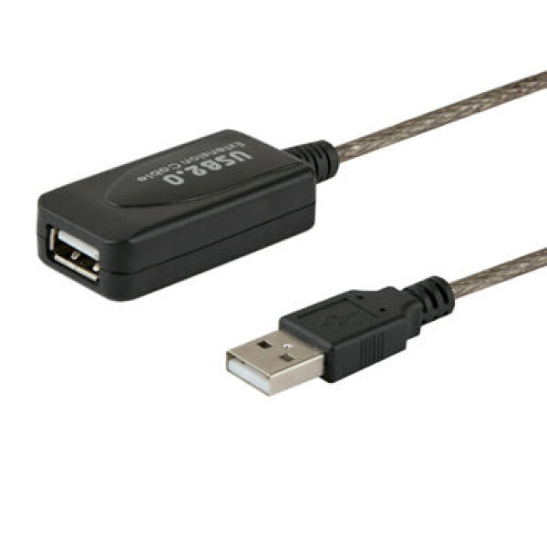 SAVIO CL-76 Kabel prodlužovací USB-A M/F černá 5m (KABSAVUSB0008)