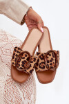 Dámské Ploché Pantofle S Ozdobnou Přezkou Leopard Luwam 37