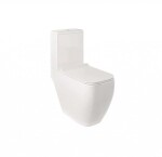 KLUDI - Resa C WC kombi mísa, spodní odpad, Rimless, SpiralFlush, lesklá bílá 28WCB0643
